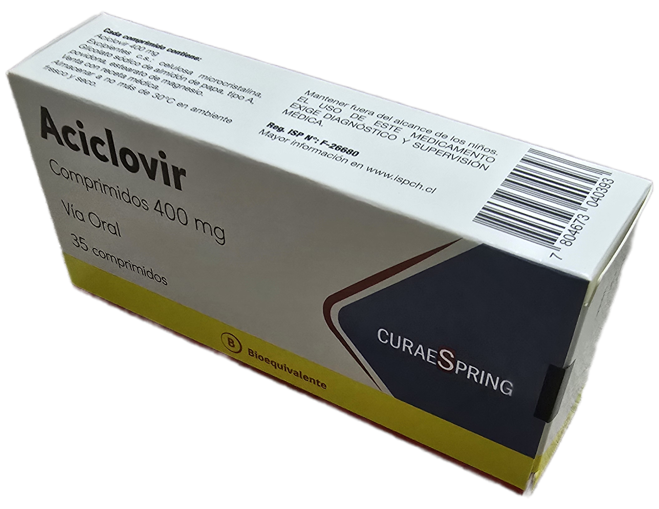 ACICLOVIR 400MG X 35 COM