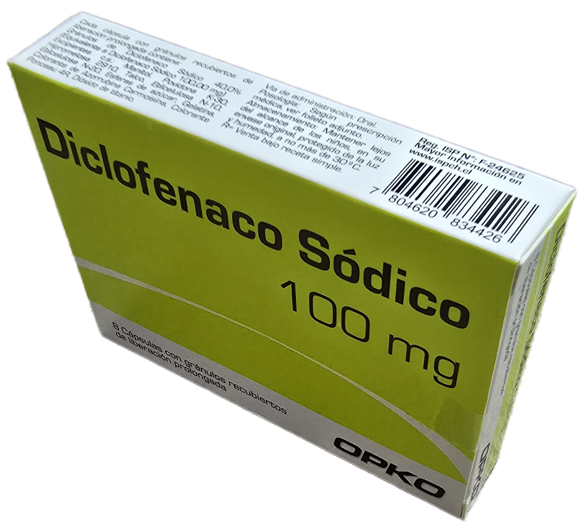 DICLOFENACO 100MG X 8 CAP