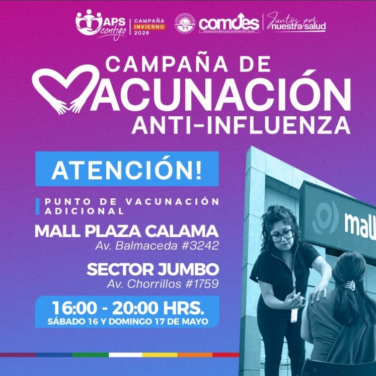 ¡Vacúnate contra la Influenza en estos lugares!