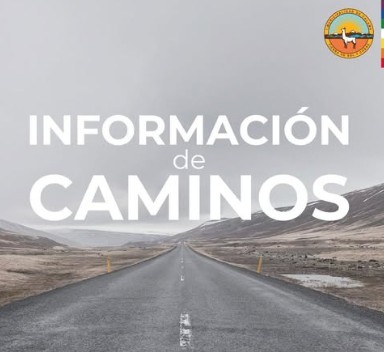 PRECAUCIÓN EN CAMINOS RURALES POR LLUVIAS